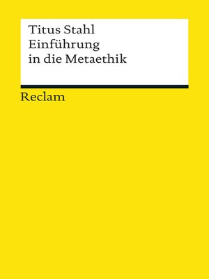 cover image of Einführung in die Metaethik
